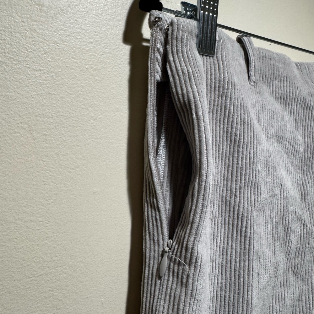 Vintage Balenciaga Gray Corduroy Pants | Tailored Designer Trousers - Picture 7 of 8